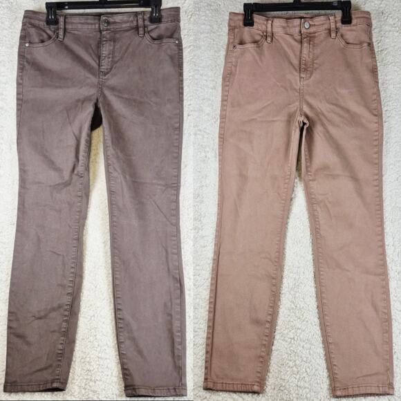 Lot Of 2 Buffalo David Bitton Hanna Skinny Stretchy Jeans Womens 10/30 Brown - Picture 1 of 15